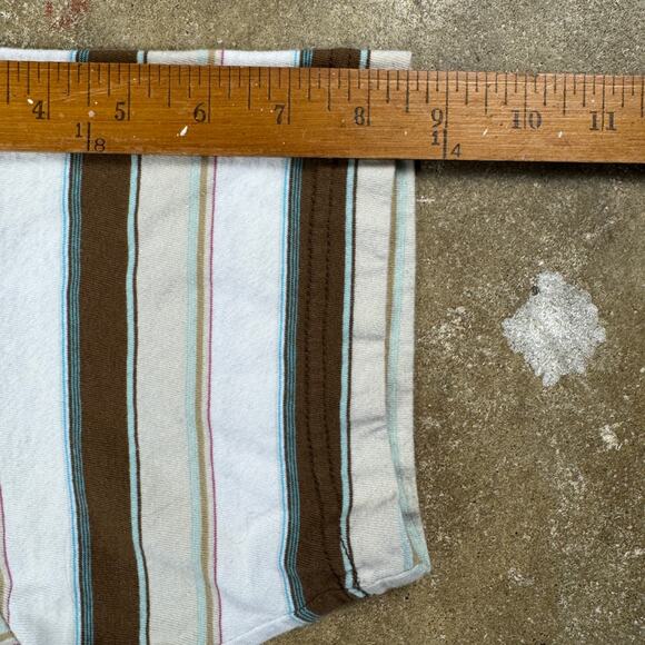 Vintage Levi’s‎ Polo Shirt Men’s Large Brown White Striped Y2K Made in Pakistan - Picture 10 of 10